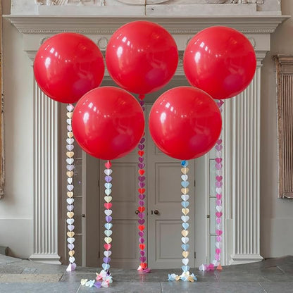 Giant 36 inch Jumbo Red Balloons - Image 6