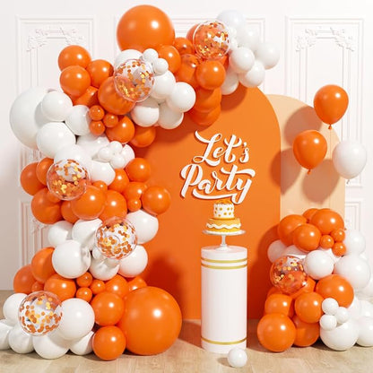 131pcs Orange Balloon Arch Kit by Unknown