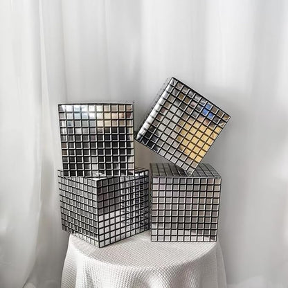 Balloon Boxes，4 Pcs Disco Style Cube Paper Boxes - Image 7