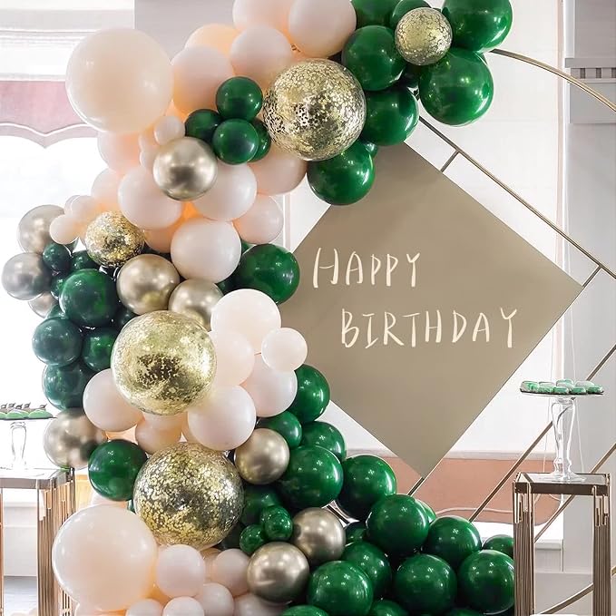 100 Pack Dark Green Balloons 12 inch, Dark Green Latex Balloons | Birthday - Image 5