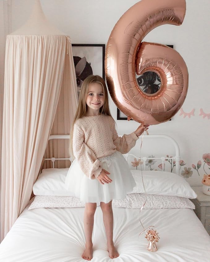 Rose Gold Number 50 Balloon 40 Inch - Image 4