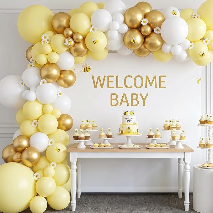 102pcs Pastel Yellow Balloons Garland Arch Kit, 18 12 10 5 Inch Balloons | - Image 5