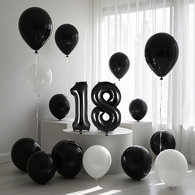 16 Inch Number 0-9 balloons, Small Mylar Numbers Balloon Custom Digital Balloons - Image 4