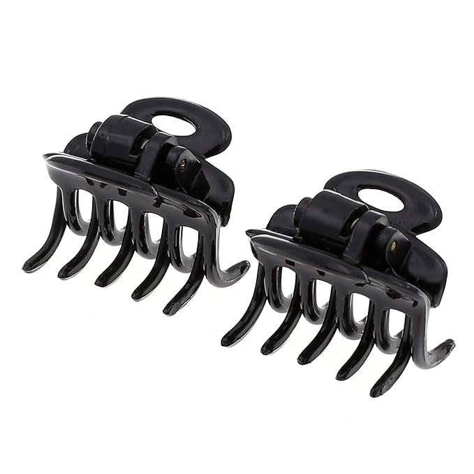 Camila Paris CP2/2 French Hair Clip for Women, Set of 2 Small 1 inch Girls Hair Claw Clips Jaw Fashion Durable and Styling Hair Accessories for Women, Strong Hold No Slip Grip, Made in France