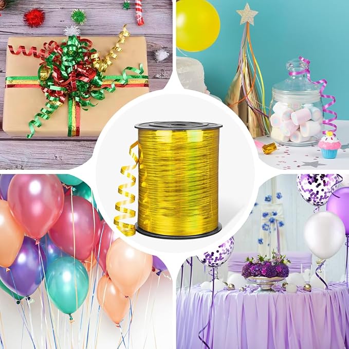 500 Yards Curling Ribbon for Gift Wrapping, 3/16" Balloon String for Christmas - Image 3