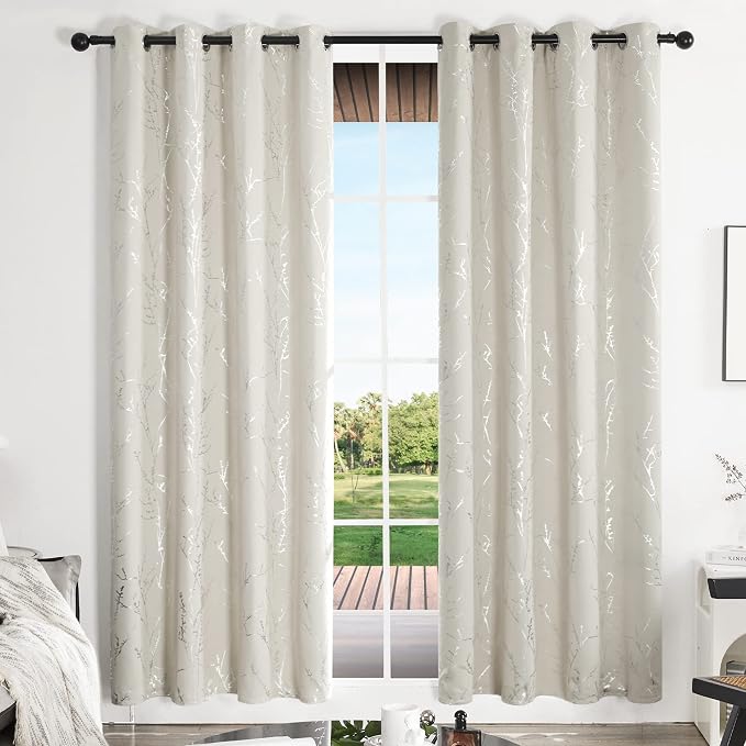 Deconovo Living Room Curtains 108 Inch Long, Thermal Insulated, Room Darkening - Image 2