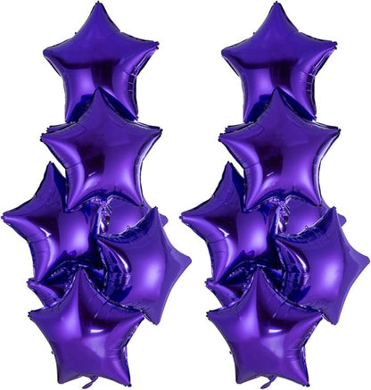 18 Inch Purple Star Mylar Balloons Helium Balloons Foil Party Balloons - Image 2