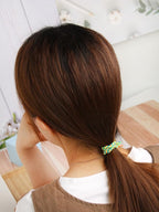Braided Elastic Hair Ties Hair Ropes Rubber Bands Ponytail Holder Thick Thin Hair Scrunchies Accessories for Women Girls (Random Color) Pack of 100