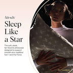 Kitsch x Star Wars Rebel Alliance Satin Pillowcase | Satin Pillowcase with Zipper, Better Than Silk Pillowcase | Frizz-Reducing Pillow Case for Hair & Skin Care, Cooling & Breathable - King