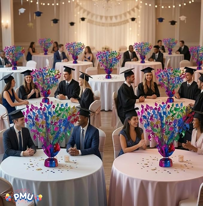 PMU 12 Pcs Multicolor Graduation Balloon Weights, Graduation Centerpieces - Image 7