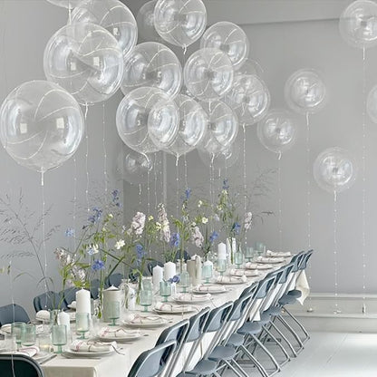 Clear Balloons 12 inch, Transparent Latex Balloons 50pcs Party Balloon - Image 6