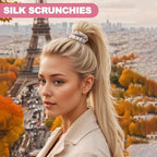 6Pcs Silk Hair Ties Small 22 Momme 100% Pure Mulberry Silk Scrunchies for Women Girls Thin Skinny Hair Sleep Scrunchies No Damage(Color 09)