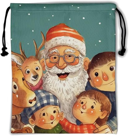 Winter Holiday Santa Grip Bag by Giwawa