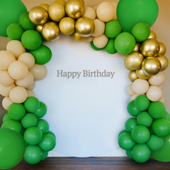 134Pcs Green Balloons Different Sizes 5 10 12 18 Inch Green Balloon Garland - Image 7