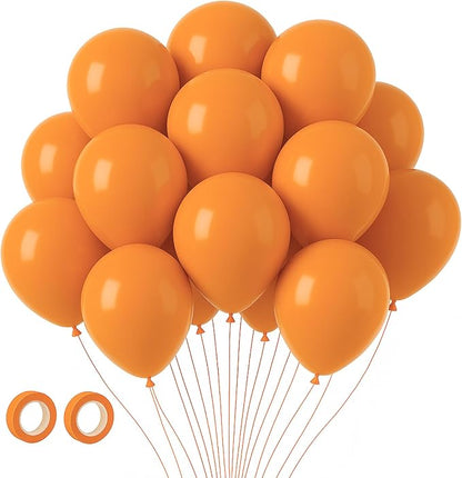 Voircoloria 105pcs Retro Orange Party Latex Balloons, 12inch | by Voircoloria