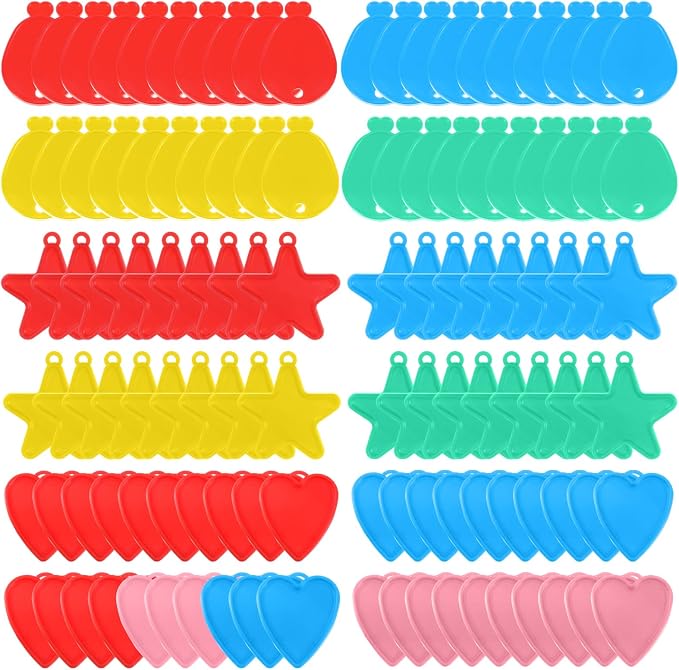 120 Pcs Balloon Weights Set, Plastic Decorative Weights by Unknown