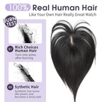 14 Inch Hair Topper for Women with Thinning Hair, Lightweight & Add Volume Hairpiece for White HairRoots Cover, Changing Hairstyle, Trendy and Comfortable Design
