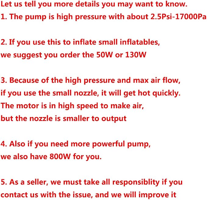 Electric Air Pump for Inflatables, 4 Detachable Nozzles, Inflator/Deflator - Image 2