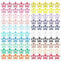 ECADY 100-Piece Metal Snap Hair Clips for Girls, Toddlers, and Kids - Perfect for Fine Hair, Thick Hair, and More - Featuring Fun Star Designs