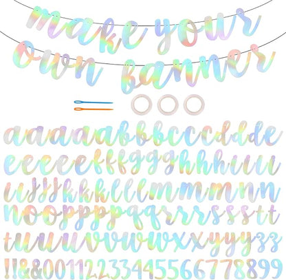 BEISHIDA 116 PCS A-Z DIY Letter Banner Kit Make Your Own Banner，Including 111 by Beishida