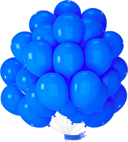 PartyWoo Royal Blue Balloons 50pcs Dark Blue Latex Helium Balloons 12 Inch | by PartyWoo