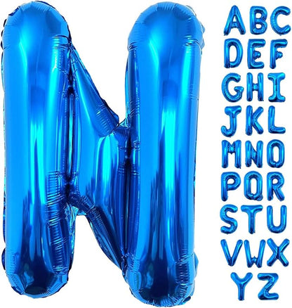 Lovoir 40 Inch Large Blue Letter N Balloons Big Size Jumbo Mylar Foil Helium by Lovoir