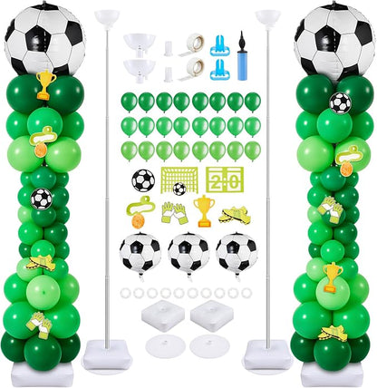 Gejoy 2 Sets Soccer Balloon Column Stand Kit 6.5 ft Adjustable Stands Tower Kit by Gejoy