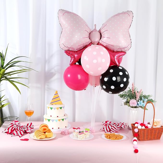 Pink Mouse Party Balloons Stand Kit 2 Sets - Image 4