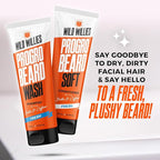 Wild Willies Beard Grooming Kit - Beard Straightener for Men, PROGRO - Fortified with Biotin & Caffeine for Hair Growth, Wash, Hydration - Ionic 2-in-1 Heated Comb Brush, Made in USA