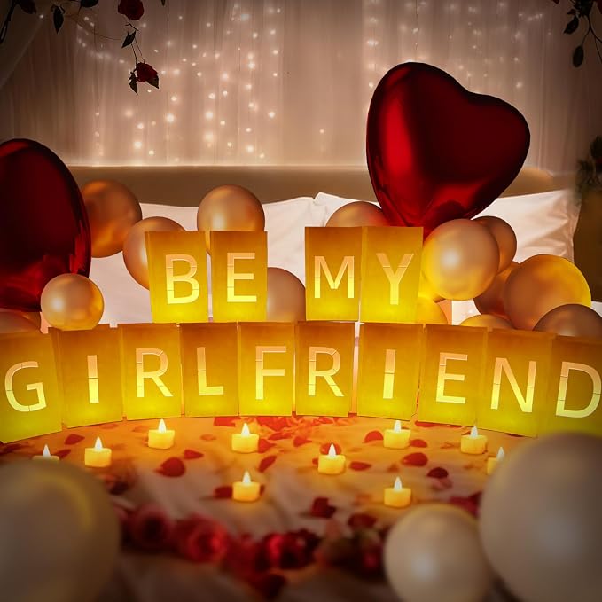 Be My Girlfriend Light Up Letters, Include Light up Letters, by Peledic