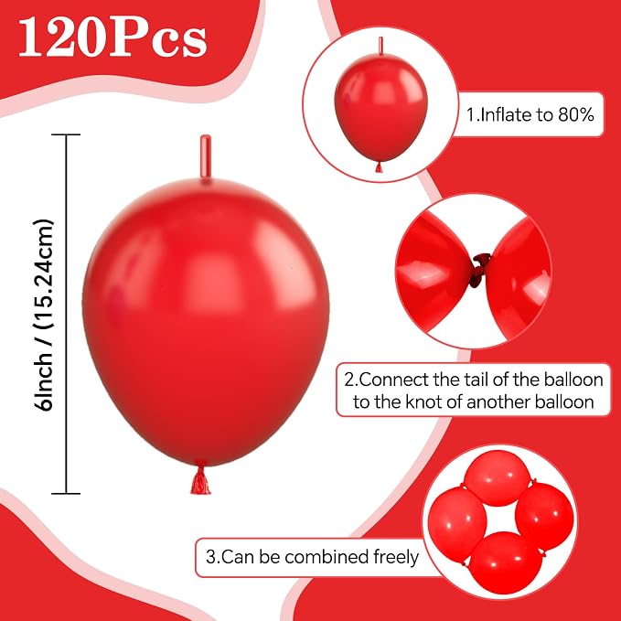 Red Link Balloons - Image 2