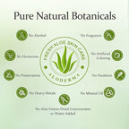 Aloderma Organic Aloe Vera Gel for Skin + Tea Tree Oil, Made within 12 Hours of Harvest, Soothing Pure Aloe Vera Gel for Face, Works Great for Oily Skin, Dry Scalp, Aftershave, Natural Aloe - 10.6 Oz