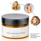 Temporary Hair Color Wax, 4.23 Ounces Blonde Gold Hair Spray, Hair Color Spray, Natural Washable Hair Wax Color,Kids Temporary Hair Dye Clays for Christmas Parties,Role Playing,Cosplay,Halloween(Gold)