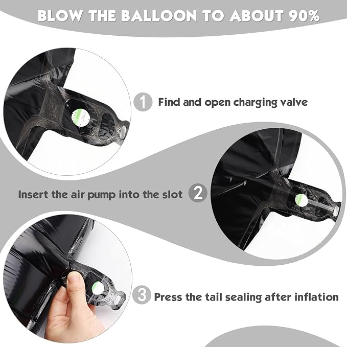 40 Inch Black Number 5 Balloon Birthday Party Decorations - Image 6
