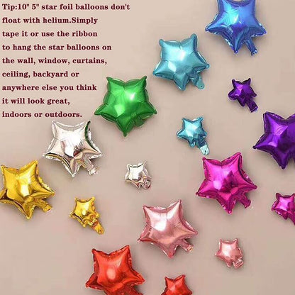 Gold Star Balloons, 50 Pieces 10" Star Balloons, PSKJATIN 50 Pieces 10" Star - Image 4