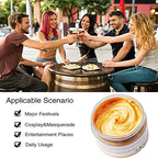 Gold Hair Color Wax, Instant Hairstyle Cream 4.23 oz, Temporary Natural Hair Wax for Party, Cosplay, Halloween, Daily use, Date, Clubbing (Gold)