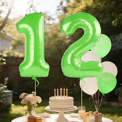40 Inch Number 12 Balloons for 12th Birthday Party Decorations, 0-100 Fruit - Image 3