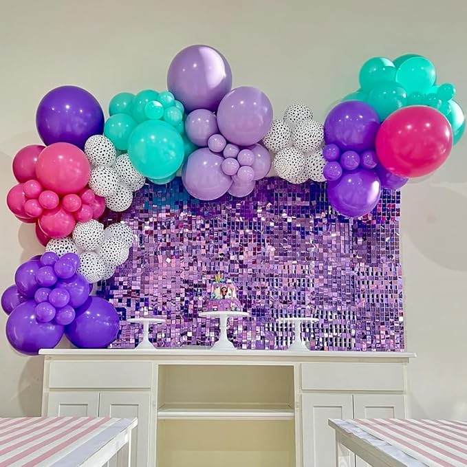 YMSZ Pink Blue Purple Balloons Arch Kit, Birthday Decorations - Image 5