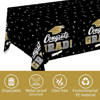 Graduation Decorations, Gongrats Grad Tablecover - Image 5