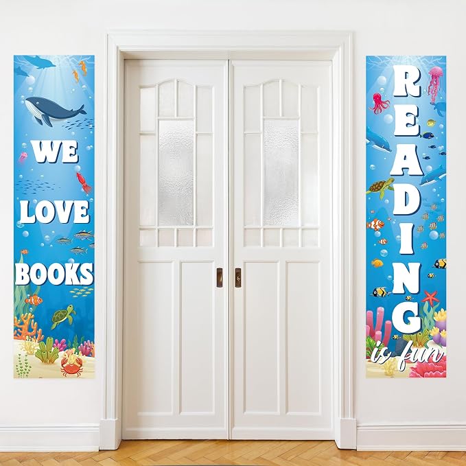 Sideim Classroom Reading Poster Decorations, Reading Sign - Image 4