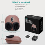 Nekteck Shiatsu Foot Massager Machine with Soothing Heat, FSA Eligible Air Compression Deep Kneading Therapy, Improve Blood Circulation and Foot Wellness, Relax for Home Office Use, HSA Eligible