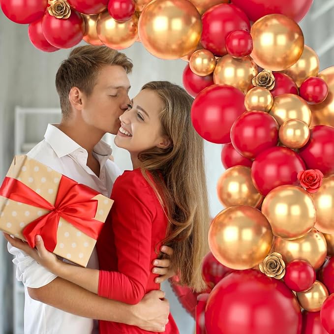 Red and Gold Balloons, Thick & Durable, - Image 4