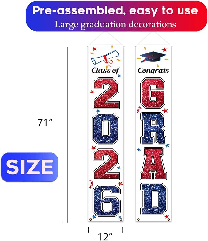 KMUYSL Graduation Decorations Class of 2026, 2026 Graduation Decorations Party - Image 7