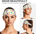 Easter Bunny & Eggs Style Sports Headband for Men Women Moisture Wicking Sweatband for Basketball, Running, Gym