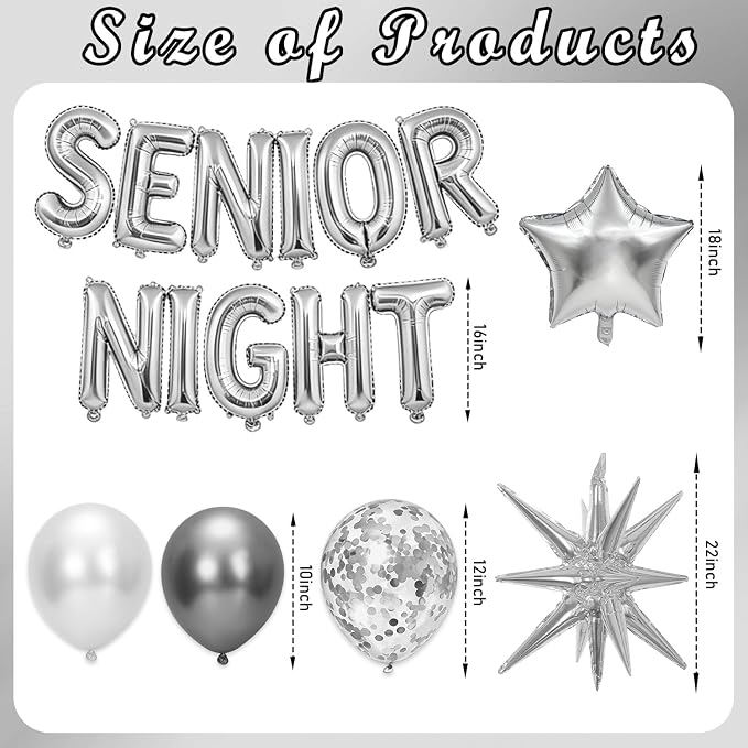 Silver Senior Night Decorations - Image 2