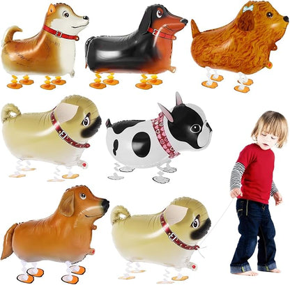 6 Pcs Walking Dog Balloons for Kids, Animal Birthday Balloons, Walking Animal by KINYFY