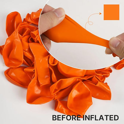 PartyWoo Orange Balloons 50pcs Orange Latex Helium Balloons 5 Inch | Birthday - Image 4