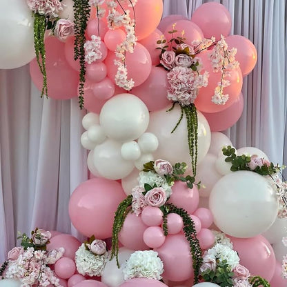 YMSZ Pink and White Balloons Arch Kit, Bridal Shower, Baby Shower, Valentines - Image 4