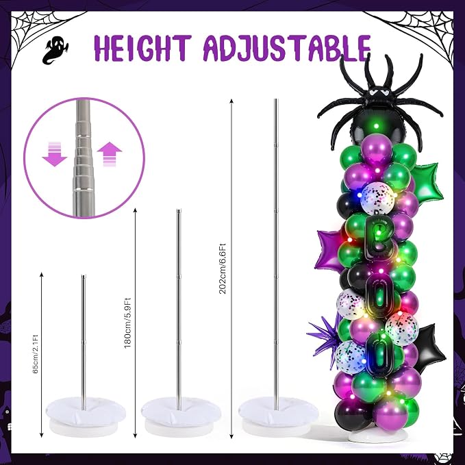 2 Set Adjustable Halloween Balloon Column Stand Kits - Image 3