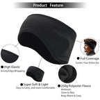 Ear Warmers for Men and Women & Ear Warmers for Cold Weather Headband (Black + Black + Black, One Size)